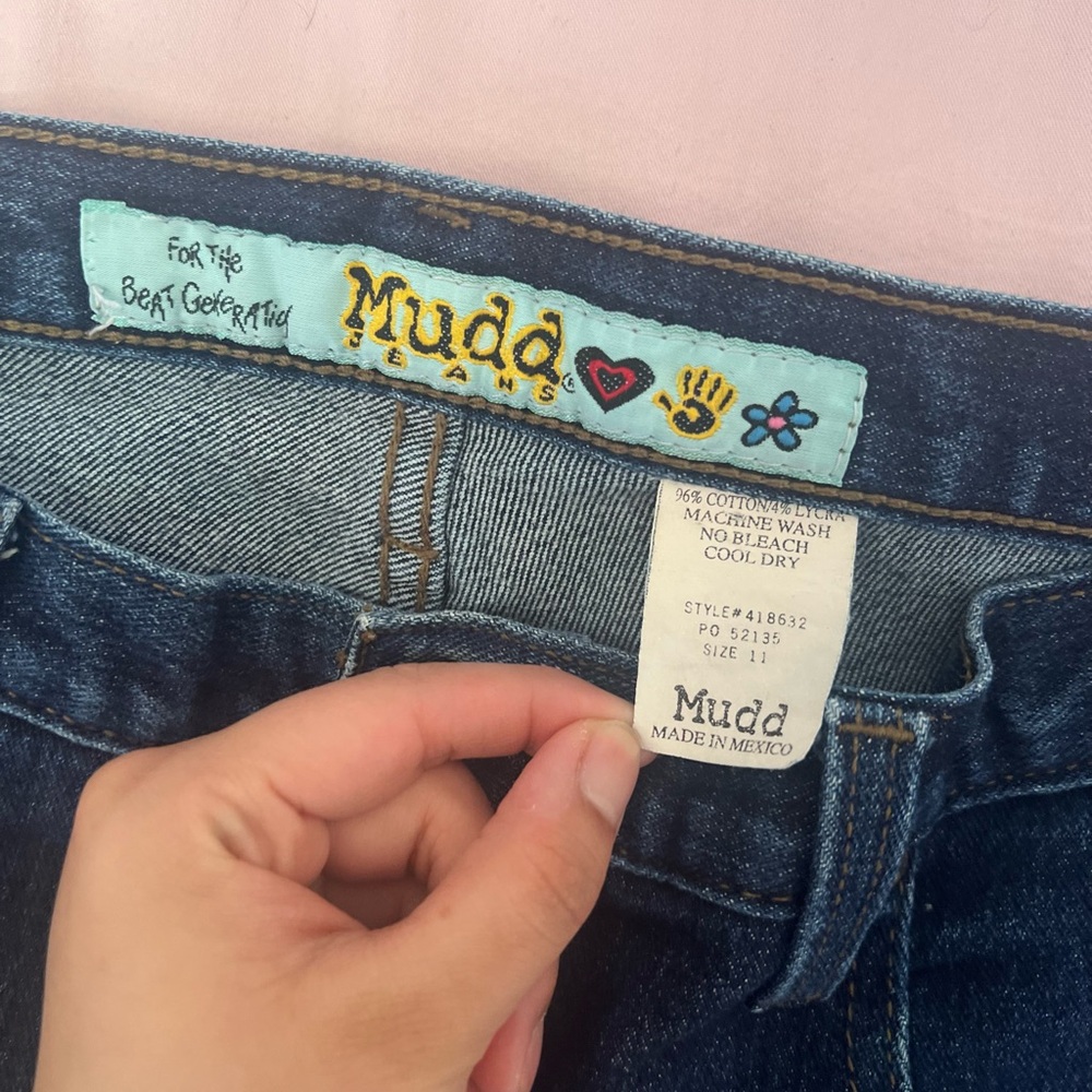 Mudd Women's Dark Blue Patchwork Jeans - image 2